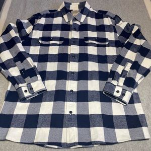 LL Bean slightly fitted large flannel.